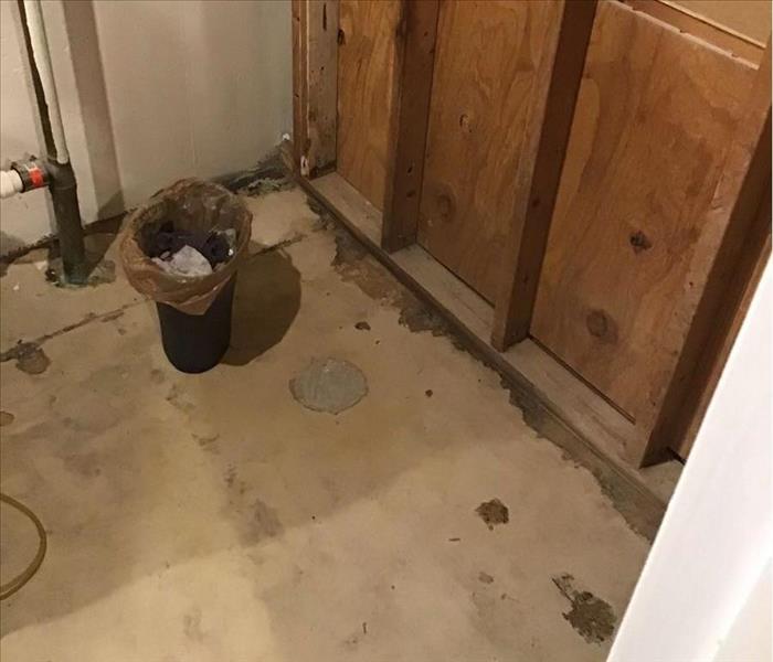 Clean up and floor removal for sump pump failure in East Erie County home