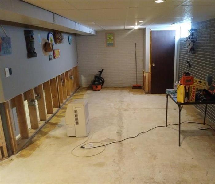 Removal of damaged drywall and other materials from sewage backup in Lancaster